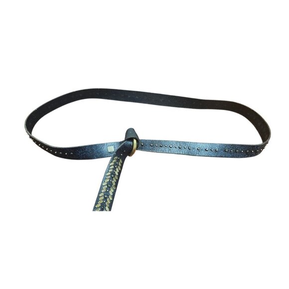 Amsterdam Heritage Women's Slim Waist Belt, Adjustable Metal Buckle Belt - Picture 3 of 10